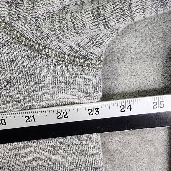 Mens Heather Gray Eddie Bauer Sweatshirt 1/4 Zip Long Sleeve Mock Neck L - Picture 7 of 9